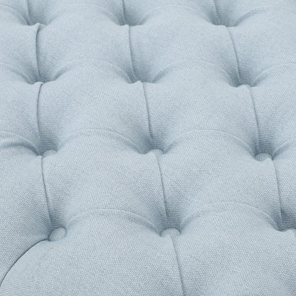 Stylish Guernsey Ottoman With Storage Function - Light Sky