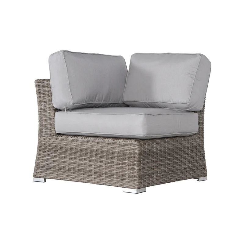 Outdoor Wicker Patio Sofa Quick Setup Pre Assembled Patio Furniture - Gray Mix