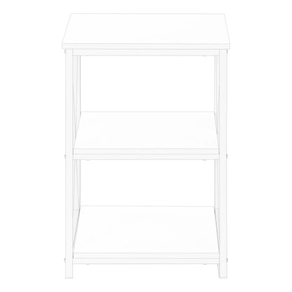 Accent Table, Side Contemporary And Modern - White
