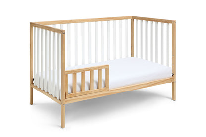 Deux - Remi 3 In 1 Convertible Island Crib - Natural / White