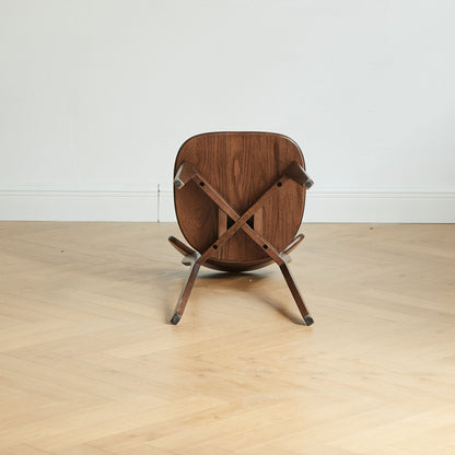 Simple Dining Chair, Solid Chair Table For Living Room Chair - Dark Natural