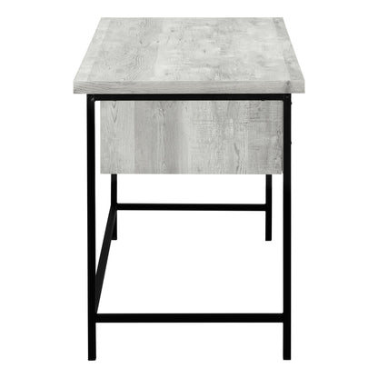 Computer Desk For Home Office, Laptop, Storage Drawers, Contemporary And Modern - Gray