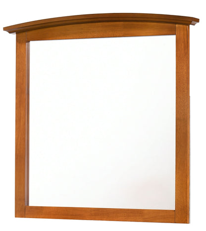 Elegant Wall Mirror - Oak