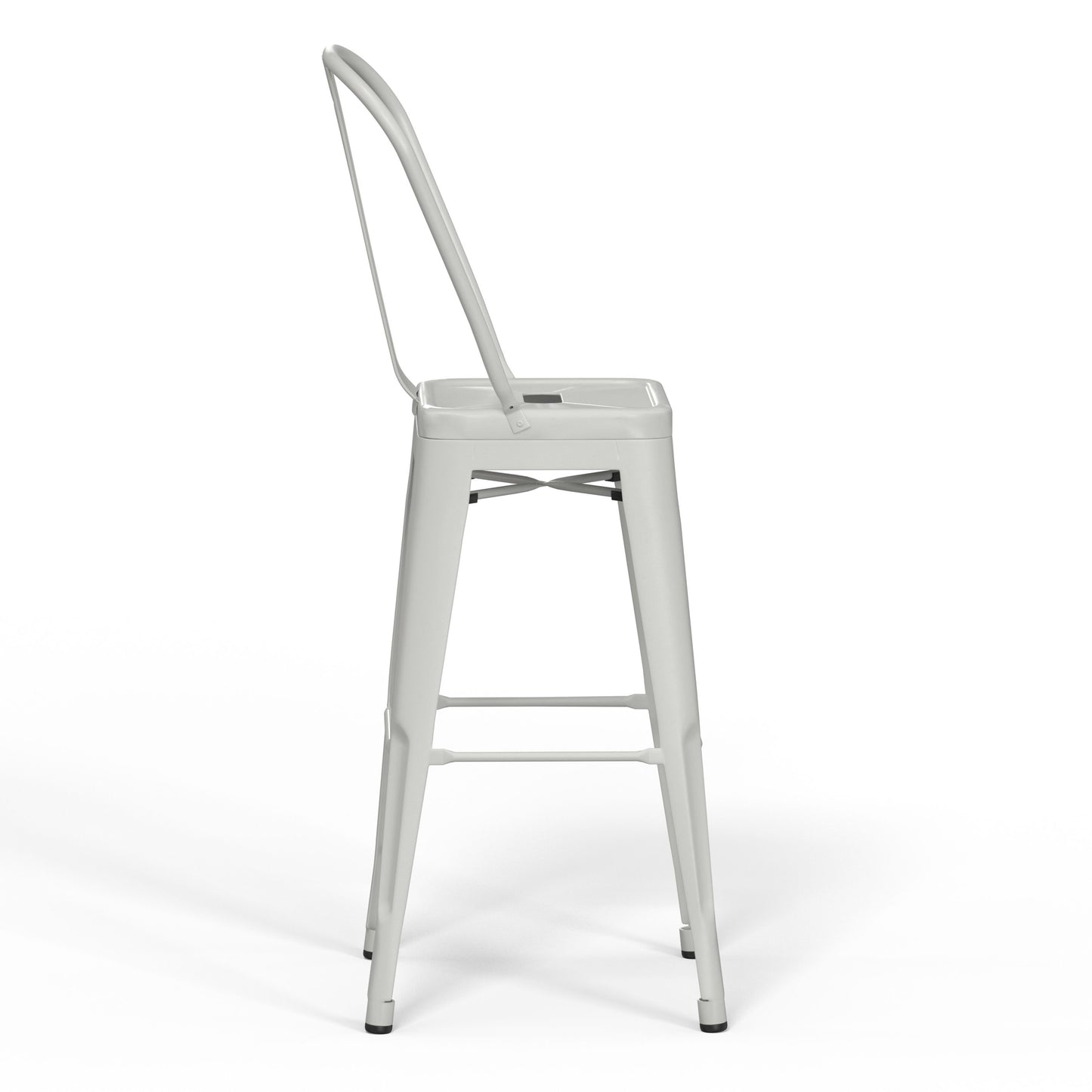 Fletcher - Metal Counter Height Stool (Set of 2) - White