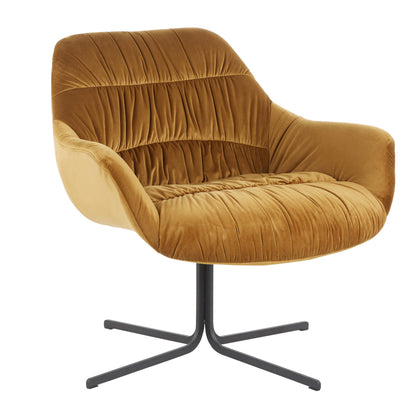 Wayne - Contemporary Swivel Lounge Chair - Black / Chartreuse