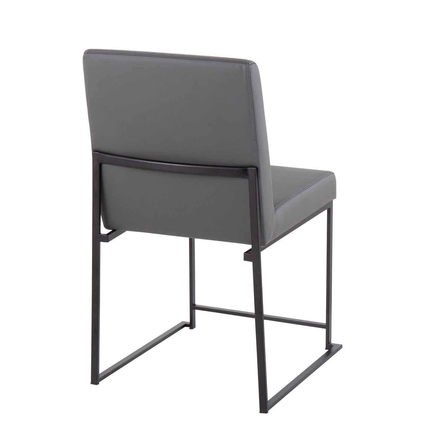 Fuji - Contemporary High Back Dining Chair (Set of 2) - Black / Gray