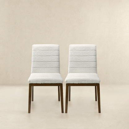 Ines - Dining Chair (Set of 2) - Brown / White