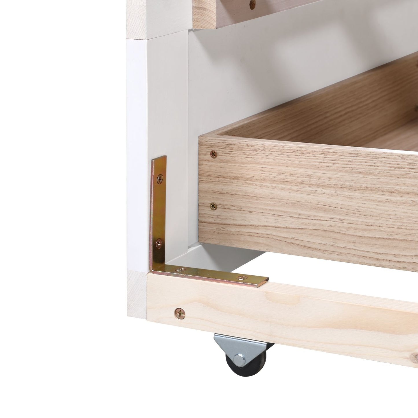 Daybed With Trundle And Two Storage Drawers, Sofa Bed For Bedroom - White