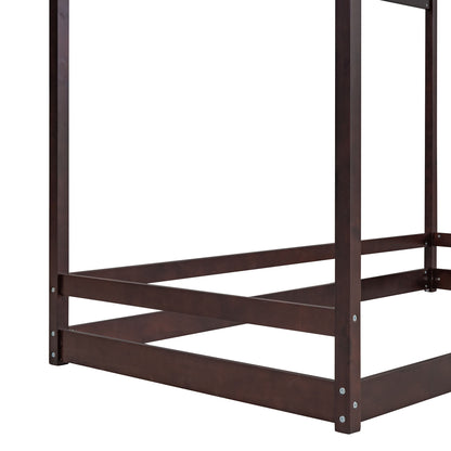 Twin Size Playhouse Bed - Espresso