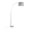 March - Contemporary Floor Lamp - Nickel / Gray