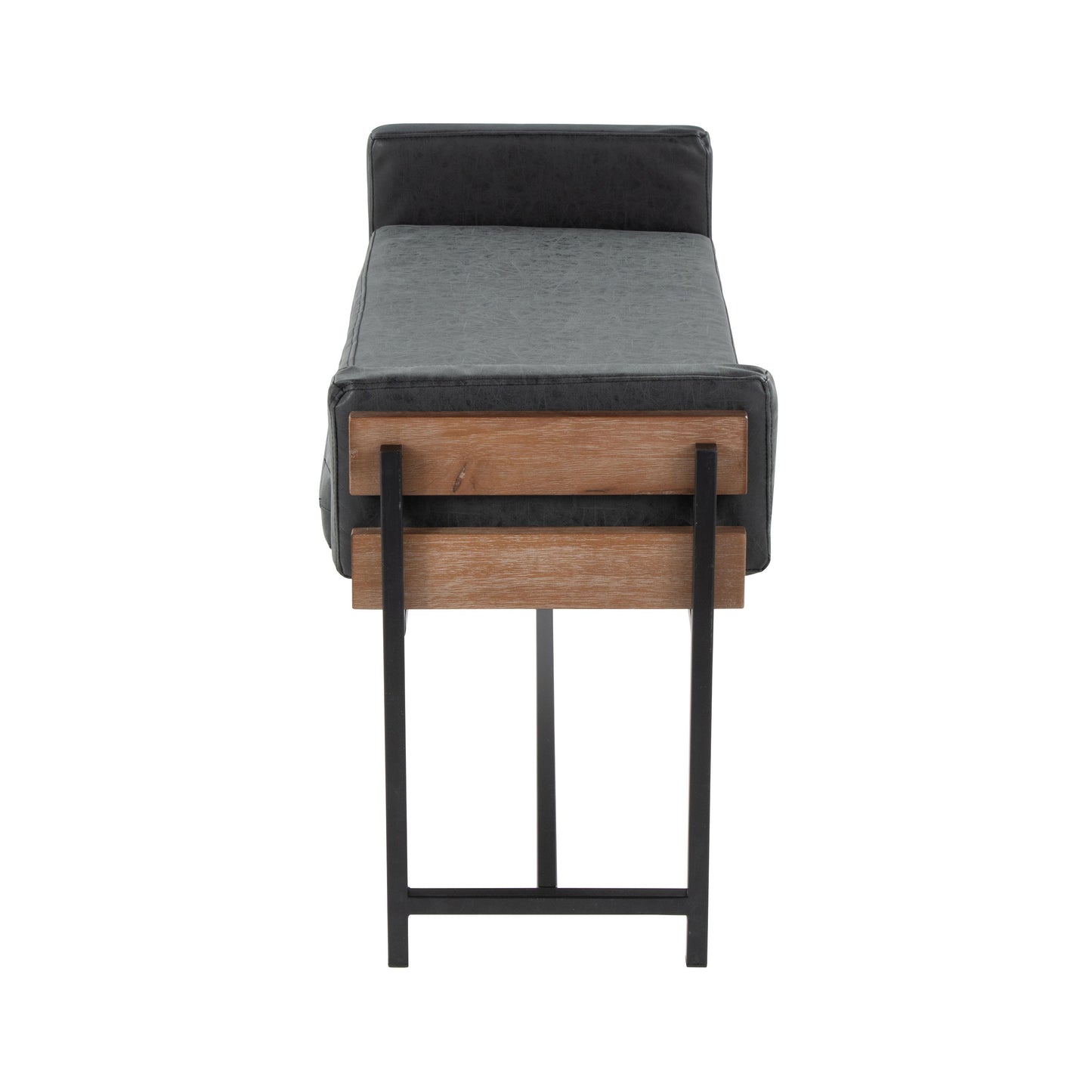 Kari - Farmhouse Bench - Black / Brown / Black