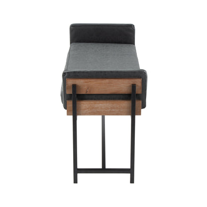 Kari - Farmhouse Bench - Black / Brown / Black