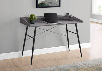 Computer Desk For Home Office, Laptop, Storage Shelves, Versatile Placement - Gray