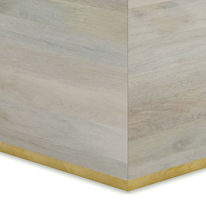 Abba - Square Coffee Table - White Wash