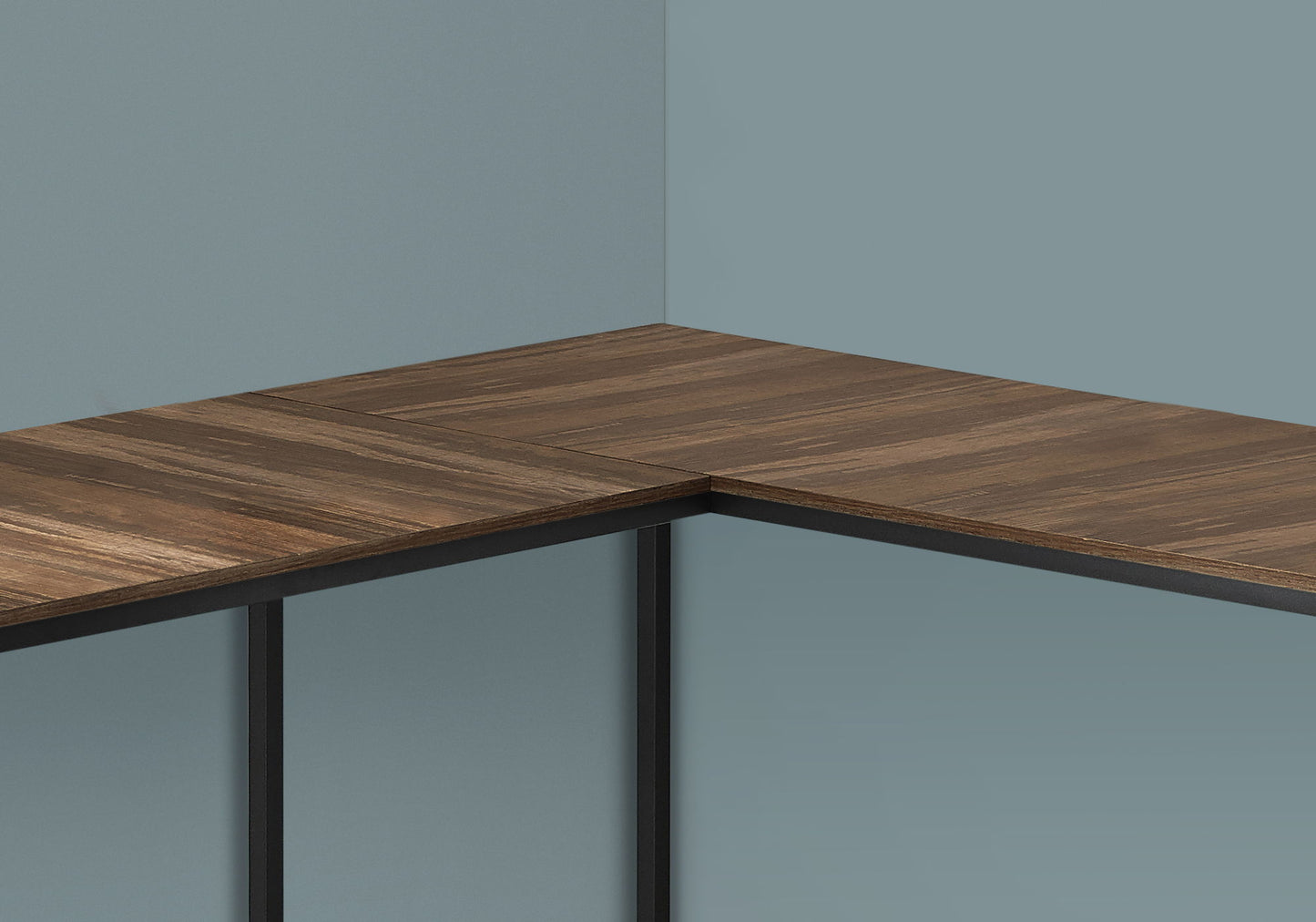 Computer Desk, Home Office, Corner, L Shape, Laptop, Contemporary & Modern - Brown