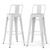 Rayne - Metal Bar Stool (Set of 2) - Distressed White