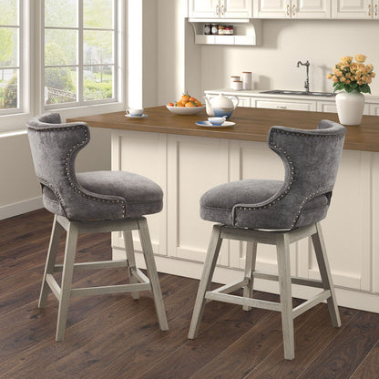 Swivel Counter Stool - Charcoal