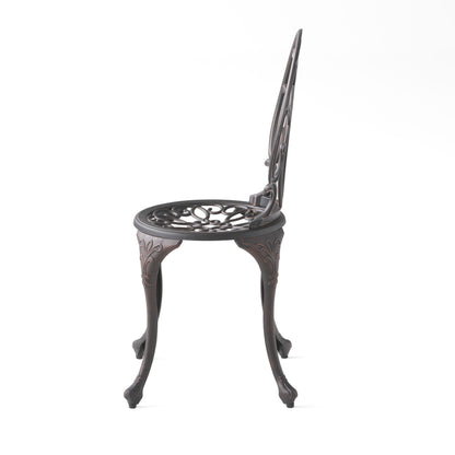 Charleston 3 Pieces Cast Bistro Set - Copper