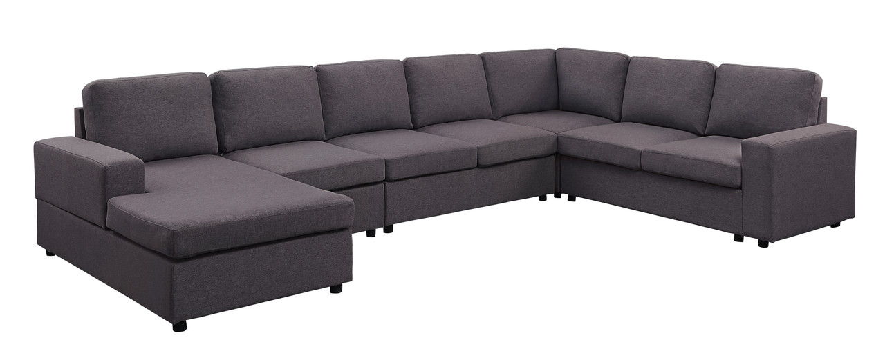 Tifton - Modular Sectional Sofa With Reversible Chaise - Dark Gray