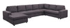 Tifton - Modular Sectional Sofa With Reversible Chaise - Dark Gray
