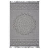 Guros - 8' X 10' Medallion Indoor / Outdoor Area Rug - Gray / White