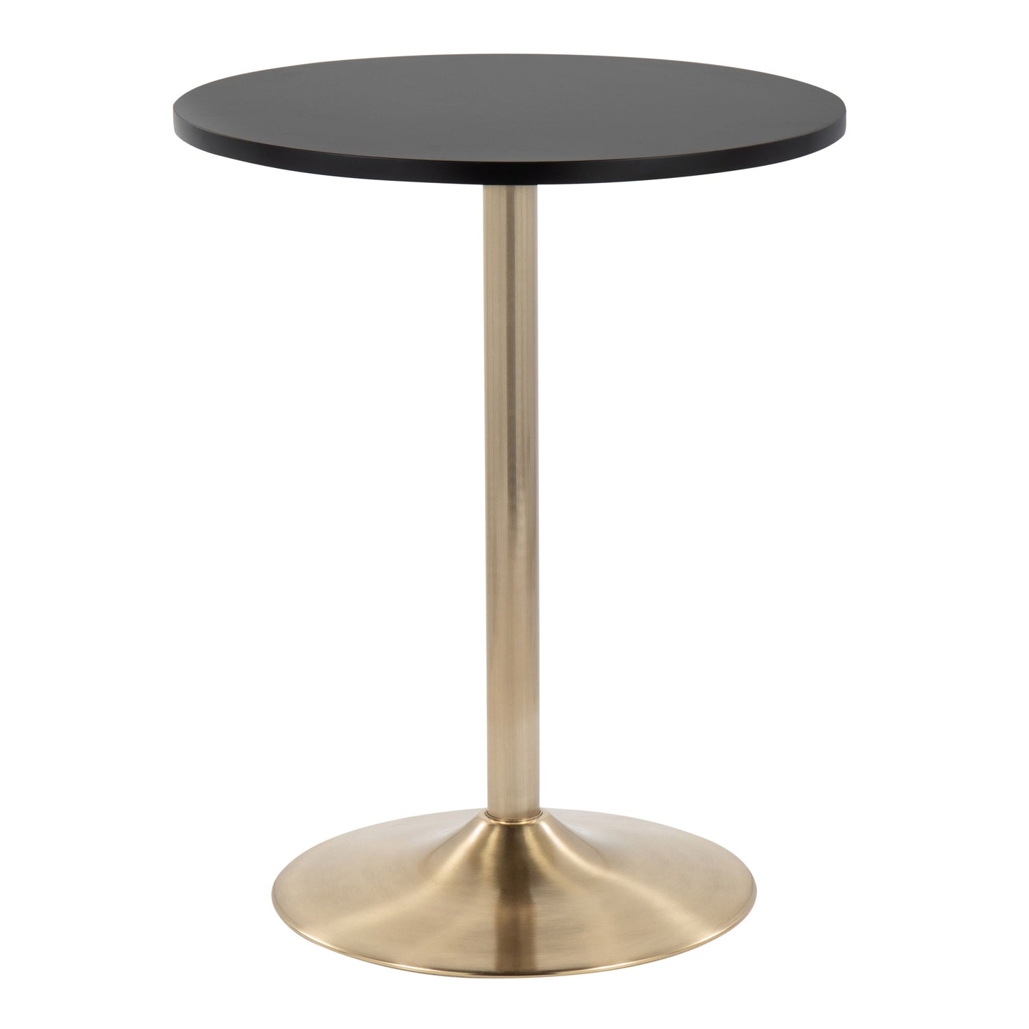 Pebble - Contemporary / Glam Adjustable Dining Or Bar Table - Gold / Black