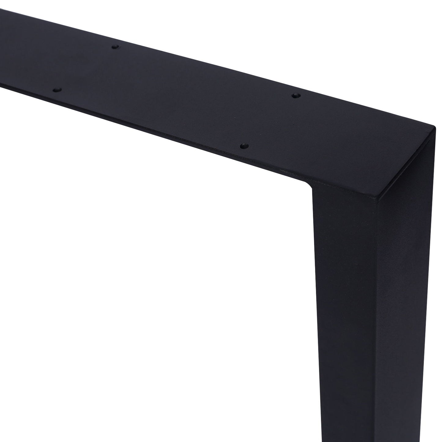 Square Table Legs 28X35", Wide Metal Table Legs, Heavy Duty Steel Desk Legs Table Leg Dining Table Legs Coffee Desk Leg (Set of 2) - Black