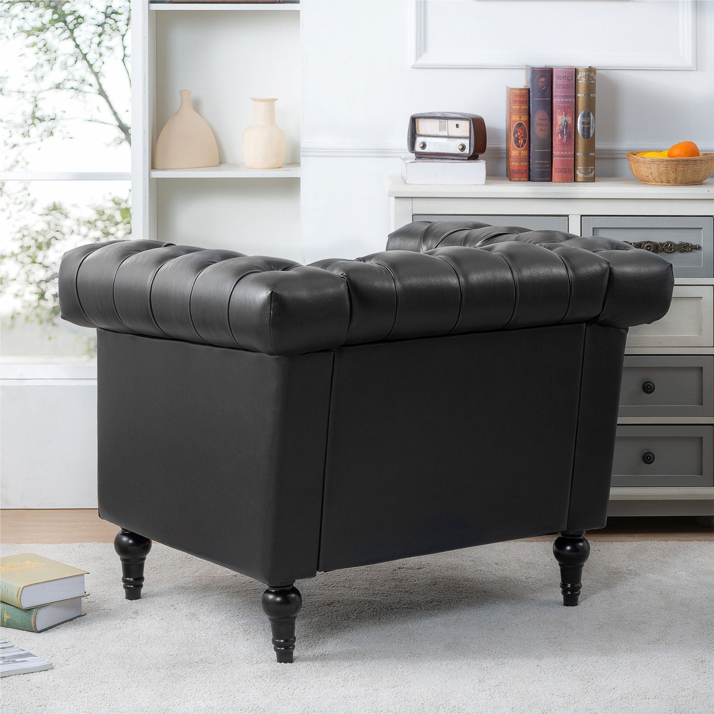 1 Seater Sofa - Black