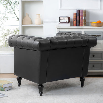 1 Seater Sofa - Black