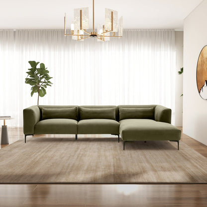 Laley - Right Facing L-Shaped Sectional - Green