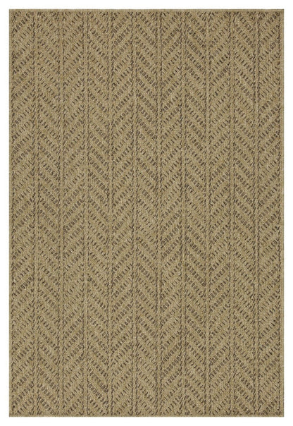 Earth - 5'3" X 7'3" Indoor, Outdoor Area Rug - Natural, Mocha