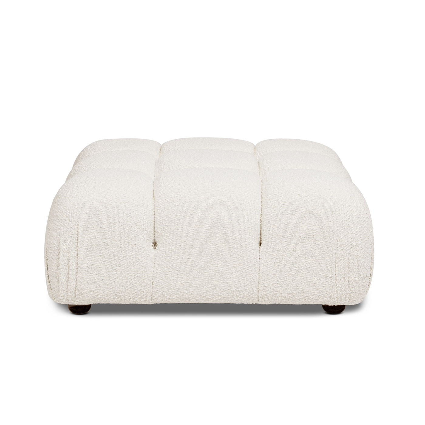 Marcel - Bubble Modular Modern Cocktail Ottoman - Ivory White