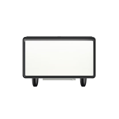 Modern Smart Side Table With Built-In Fridge, Wireless Charging, Temperature Control, Power Socket, USB Ports, Outlet Protection, Induction Light - White