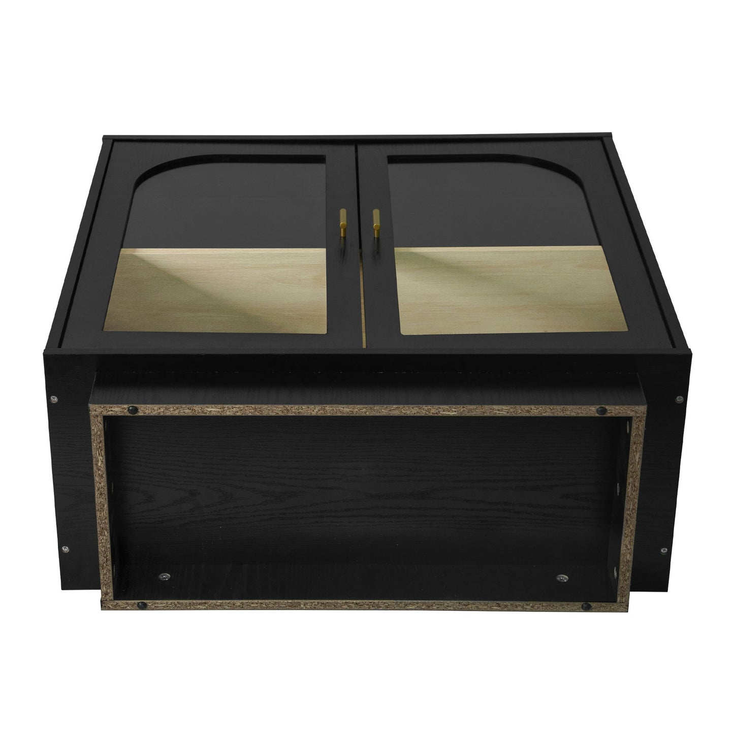 Storage Cabinet With Door For Living Room, Dining Room, Study - Black