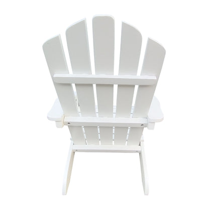 Outdoor Or Indoor Children Adirondack Chair - White