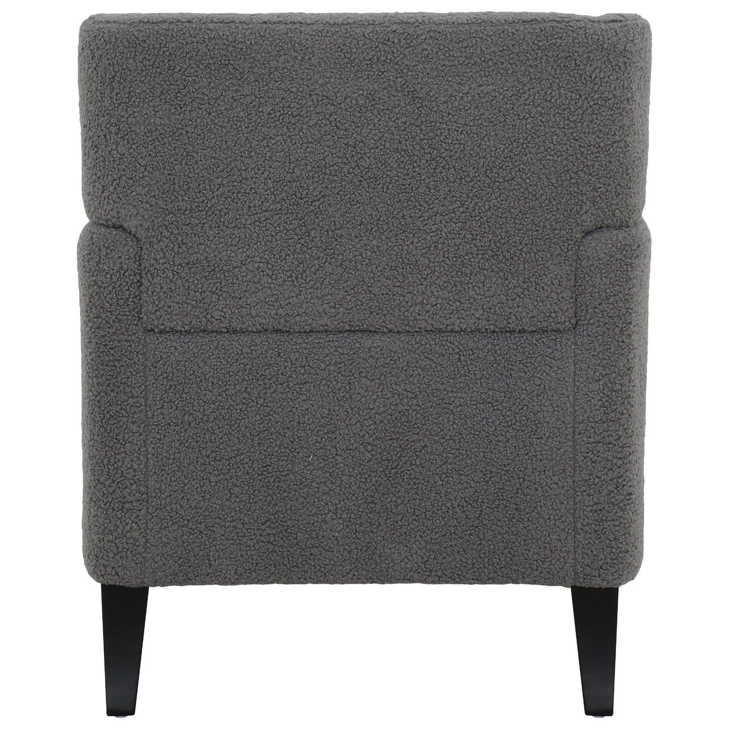 Upholstered Accent Chair Tufted Armchair For Living Room - Dark Gray