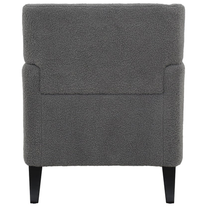 Upholstered Accent Chair Tufted Armchair For Living Room - Dark Gray