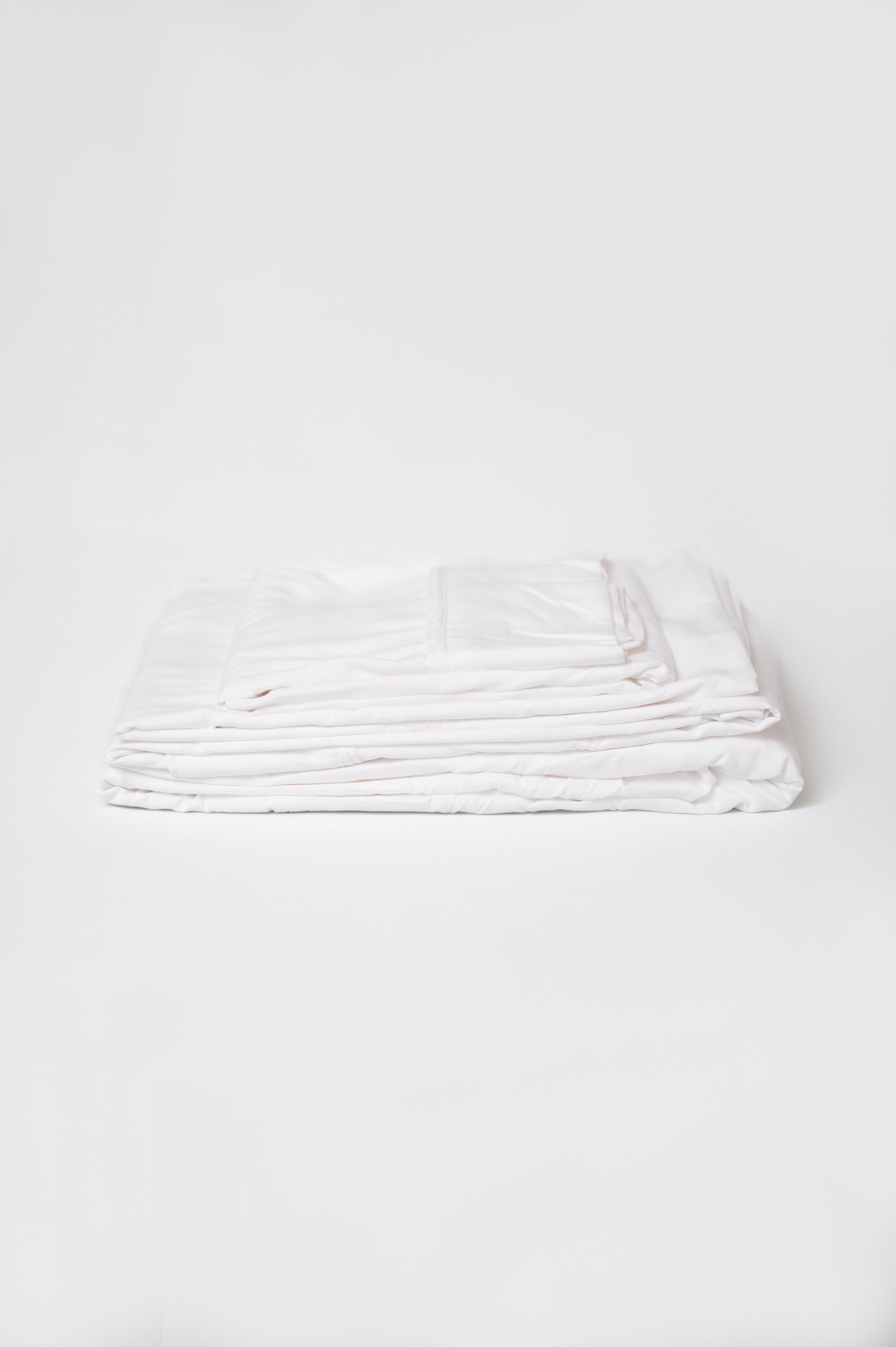 4 Piece King Microplush And Bamboo Flex Head Hypoallergenic Sheet Set - White