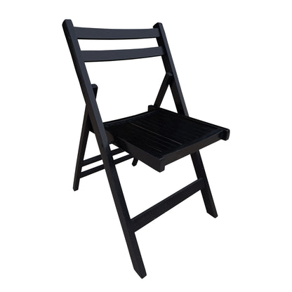 Folding Special Event Chairs, Foldable Style (Set of 4) - Black