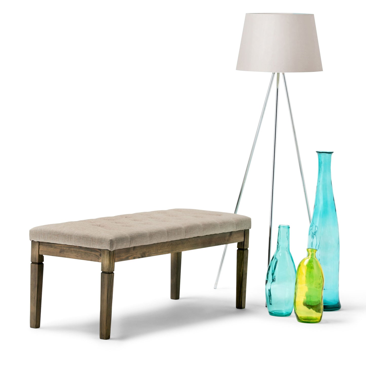 Waverly - Tufted Ottoman Bench - Natural