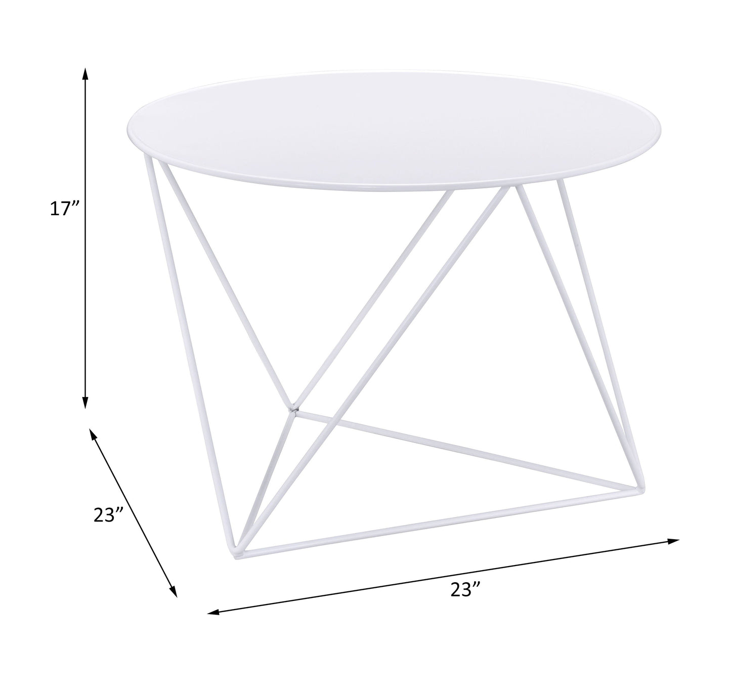 Epidia - Display & Utility Accent Table - White