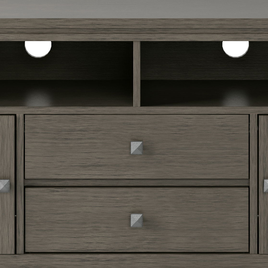 Cosmopolitan - Wide TV Media Stand - Farmhouse Gray