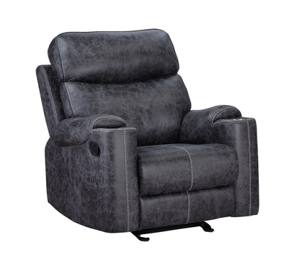 Hirah - 3 Piece Living Room Set - Dark Gray