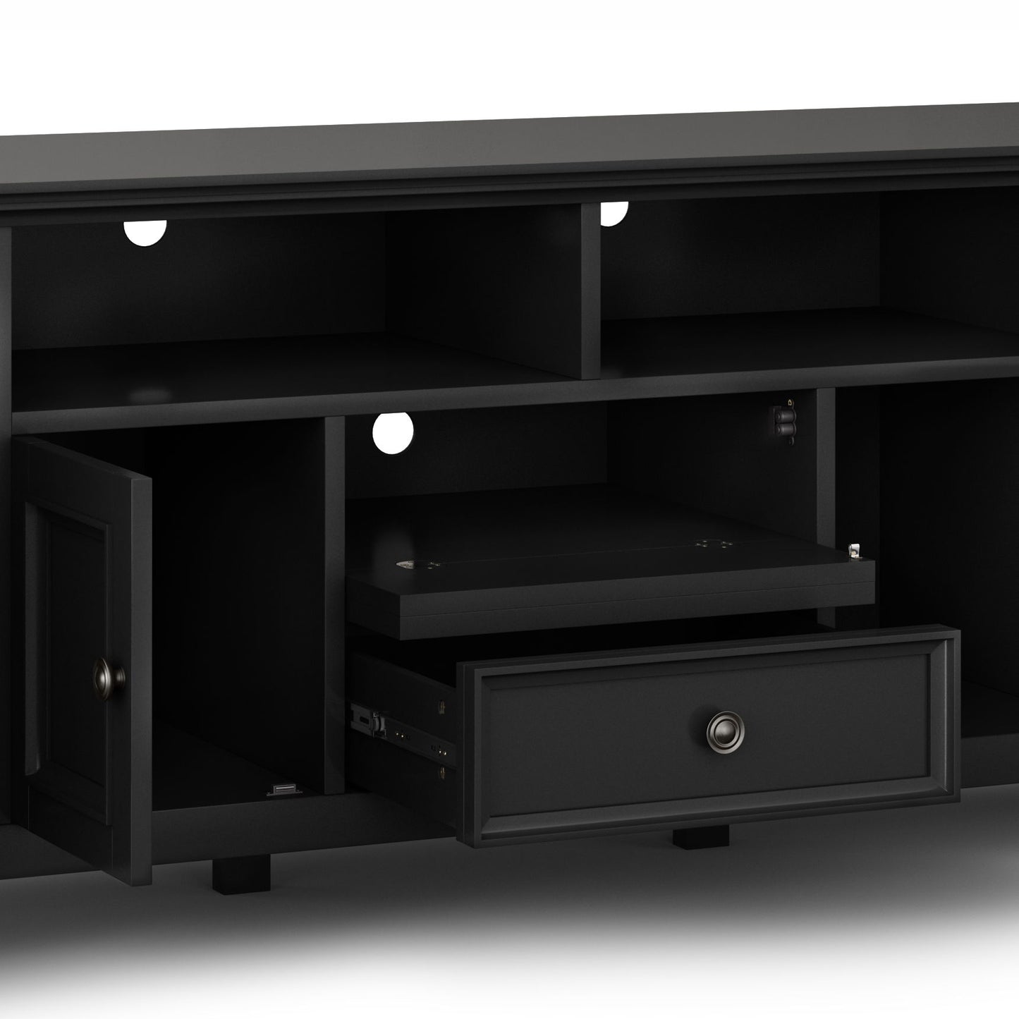 Amherst - Wide TV Media Stand - Black