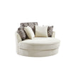 Swivel Accent Barrel Chair With 5 Movable Pillow 360 Degree Swivel Round Sofa Chair For Living Room, Bedroom, Hotel - Beige