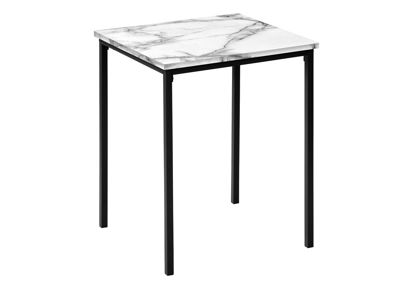 Table Set, Coffee, End, Marble Look Laminate, Contemporary, Modern (Set of 3) - White