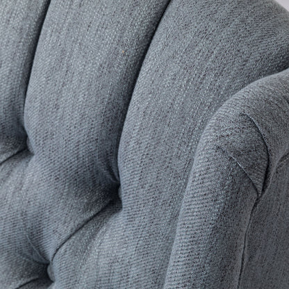 Classic Design, Manual Recliner Chair With 360 Degree Swivel - Charcoal