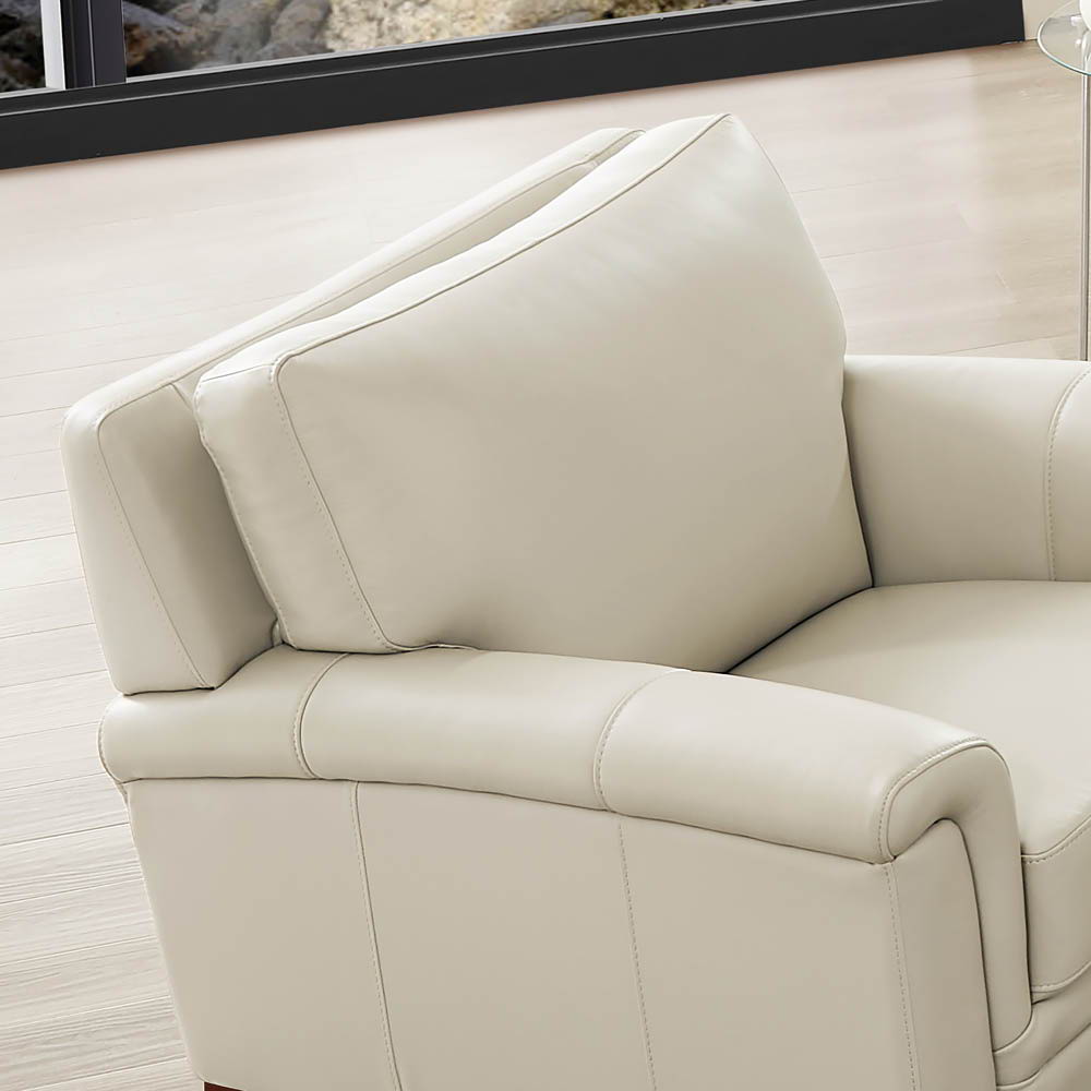 Westcott - Leather Chair - Beige