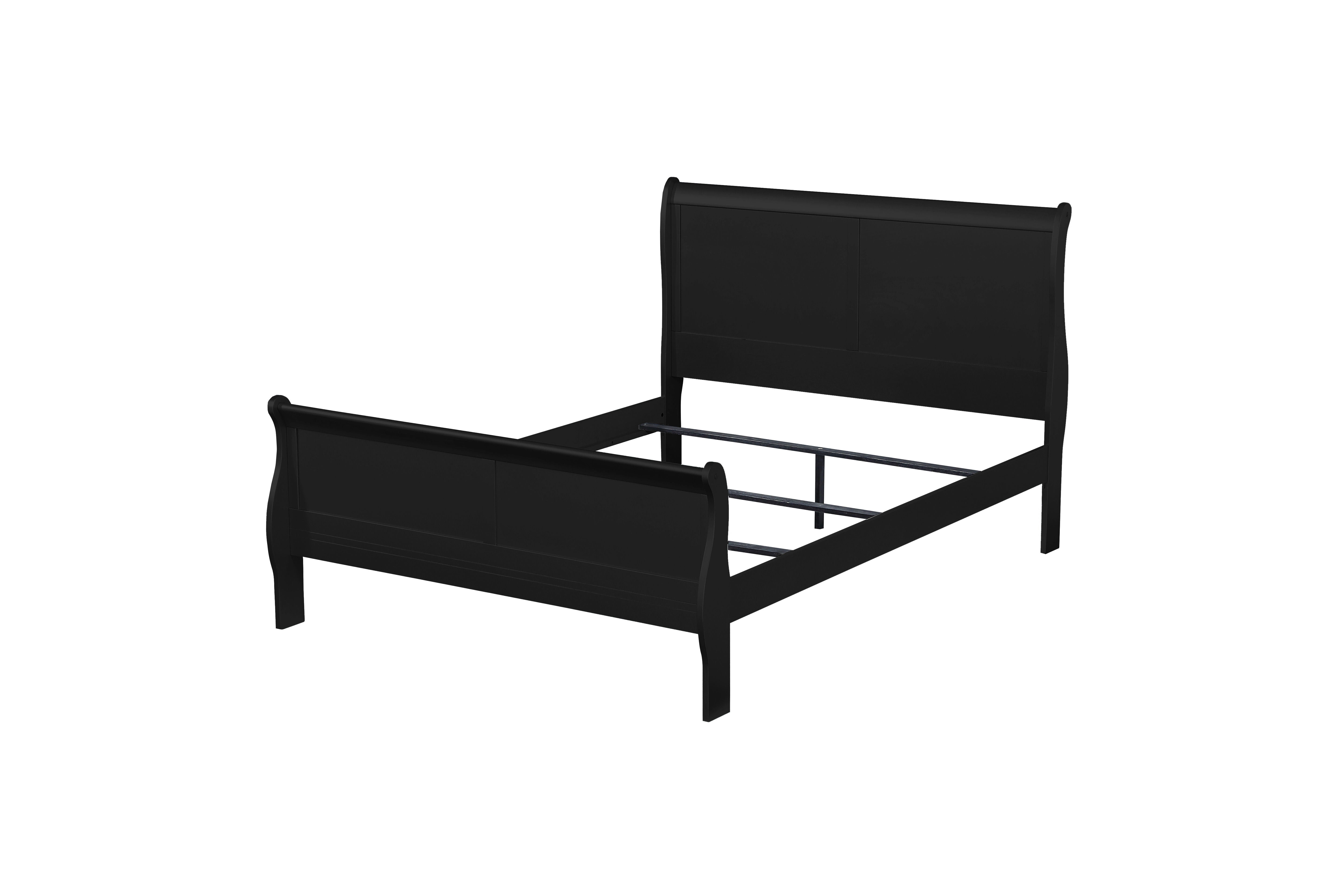 Louis Philippe - Twin Bed - Black