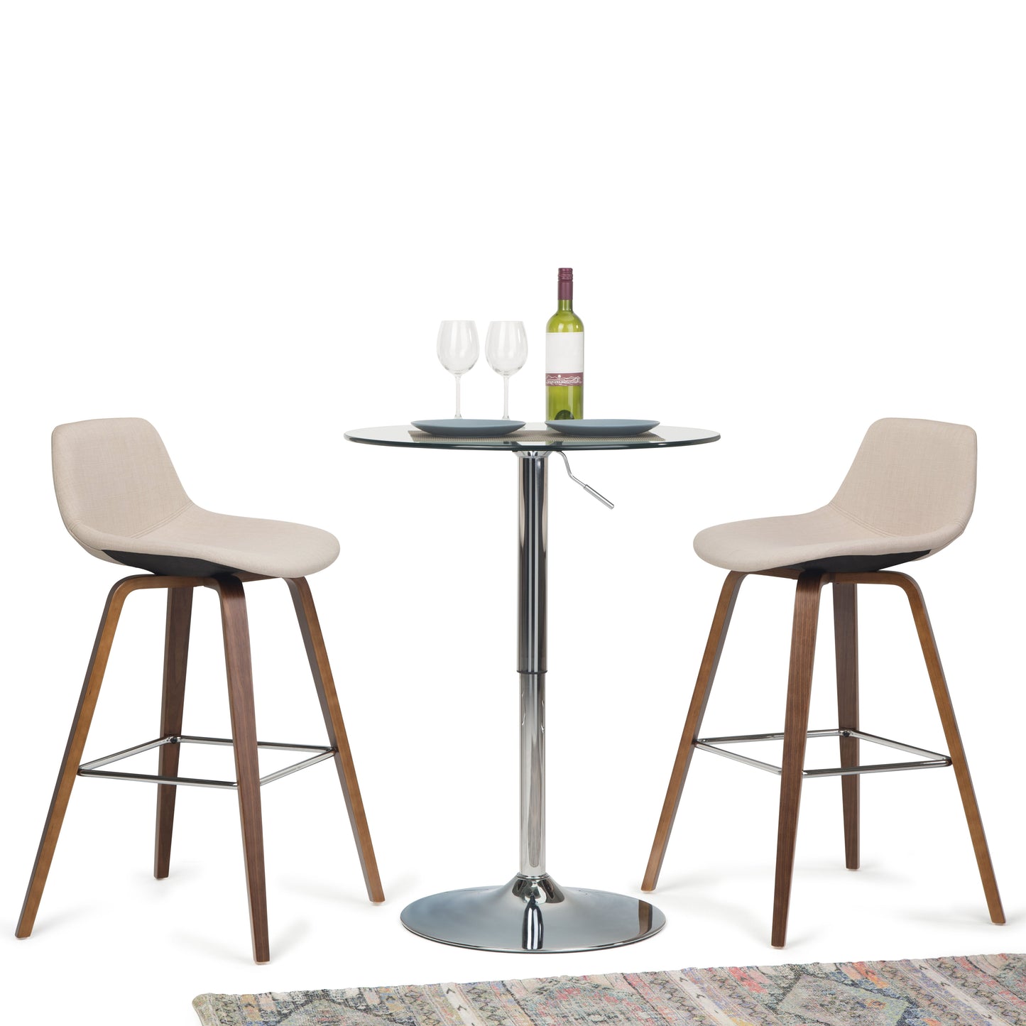 Randolph - Bentwood Counter / Bar Height Stool (Set of 2) - Beige